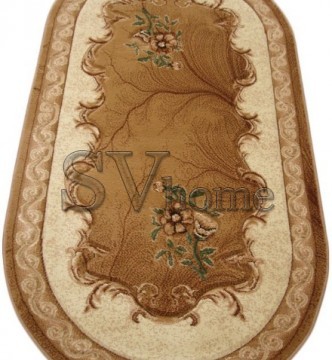Синтетический ковер Hand Carving 0514 D.BEIGE - BROWN - высокое качество по лучшей цене в Украине.